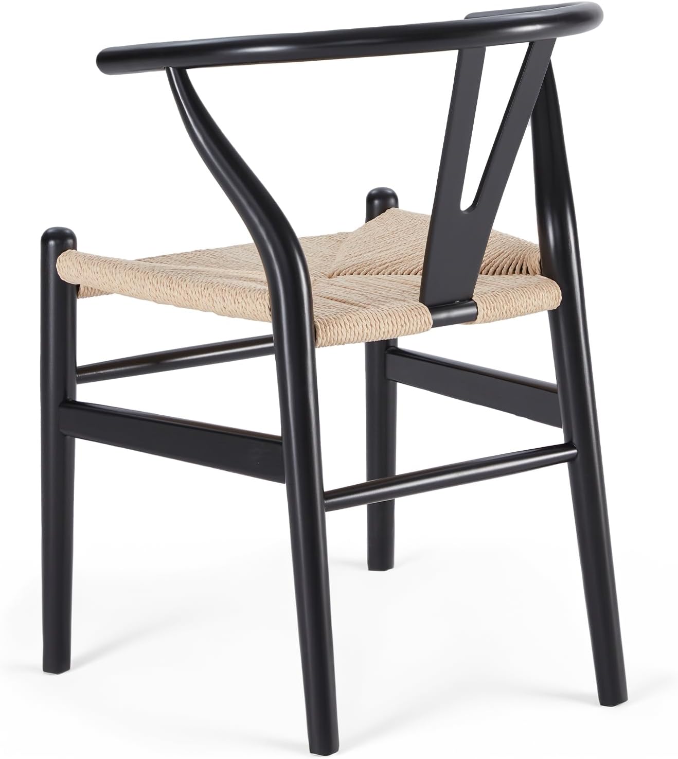 Farini Wood Wishbone Dining Room Chairs Mid Century Modern Wooden for Your Beach House, Fully Assembled