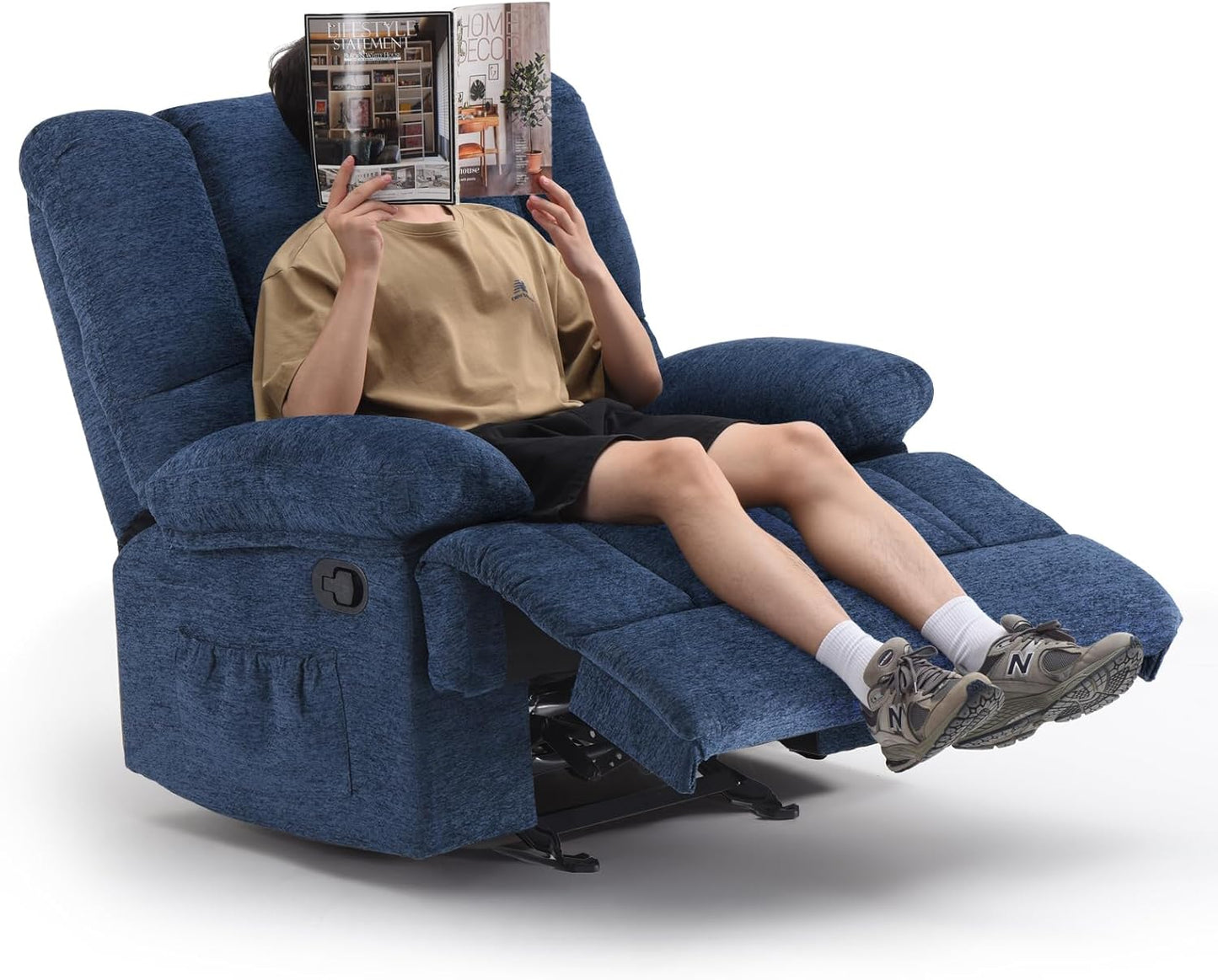 Farini Oversized Rocking Rocker Recliner Chair for Living Room Adults