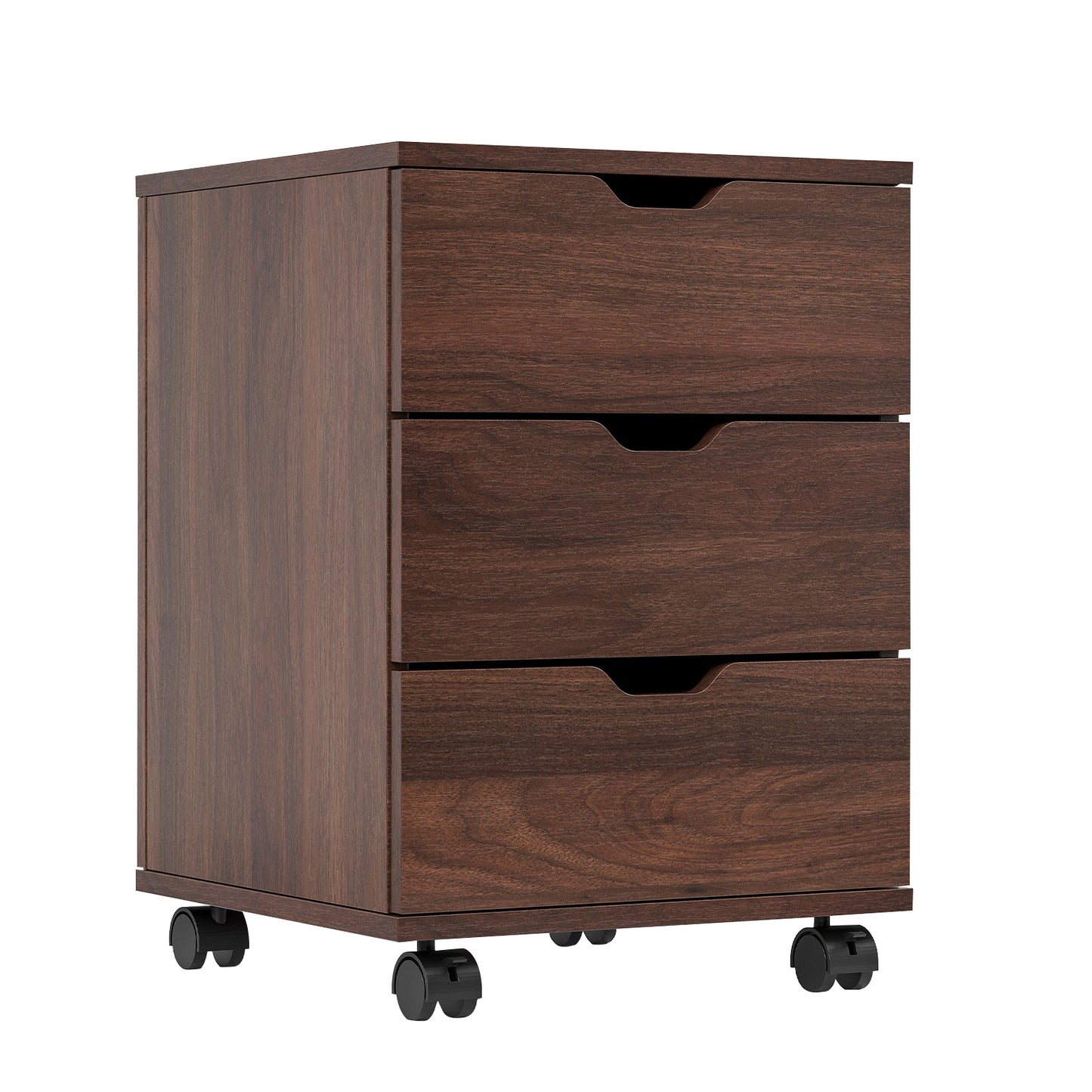 Farini Mobile File Cabinet for Home Office, 3-Drawer Wooden File Cabinet, Perfect for Under Desk Storage