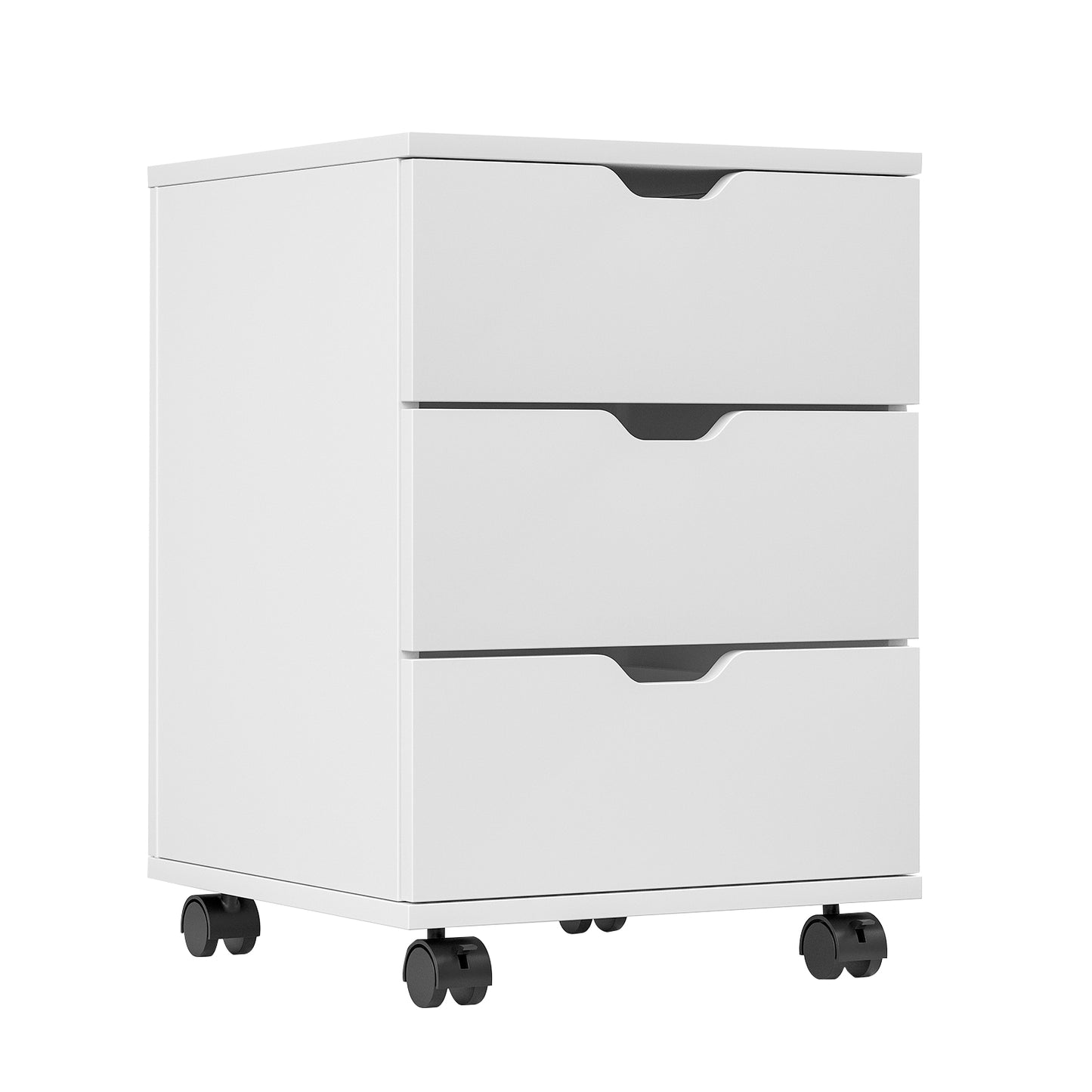 Farini Mobile File Cabinet for Home Office, 3-Drawer Wooden File Cabinet, Perfect for Under Desk Storage