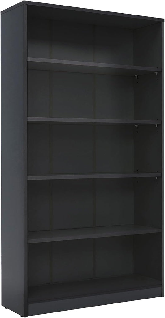 Farini 5 Shelf Bookcase 60 inch Tall Wood Bookshelf for Bedroom