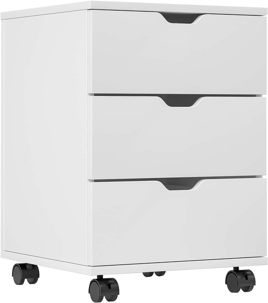 Farini 3-Drawer File Cabinet for Home Office, Mobile Wooden File Cabinet, for Under Desk Storage