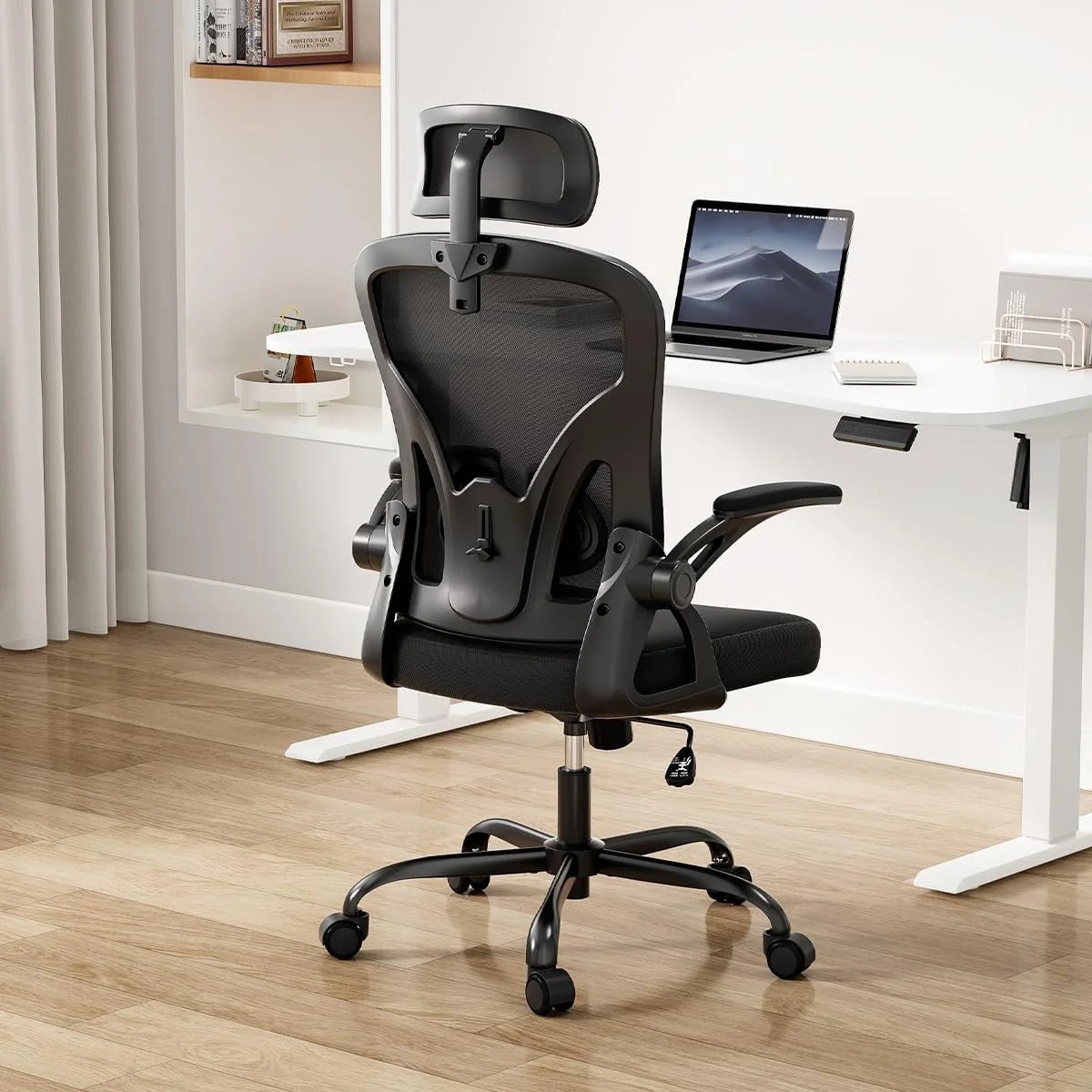 Farini Ergonomic Office Chair, Home Office Desk Chair with Headrest, High Back Computer Chair with Armrests and Adjustable Lumbar Support.for Home Office Study Room Bedroom