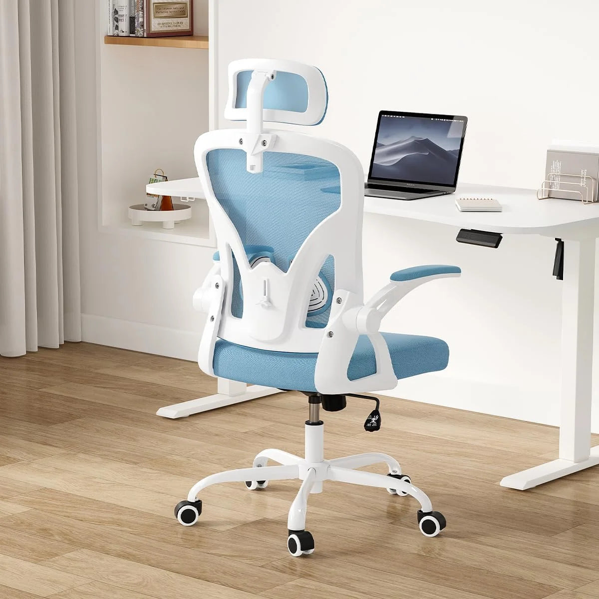 Farini Ergonomic Office Chair, Home Office Desk Chair with Headrest, High Back Computer Chair with Armrests and Adjustable Lumbar Support.for Home Office Study Room Bedroom
