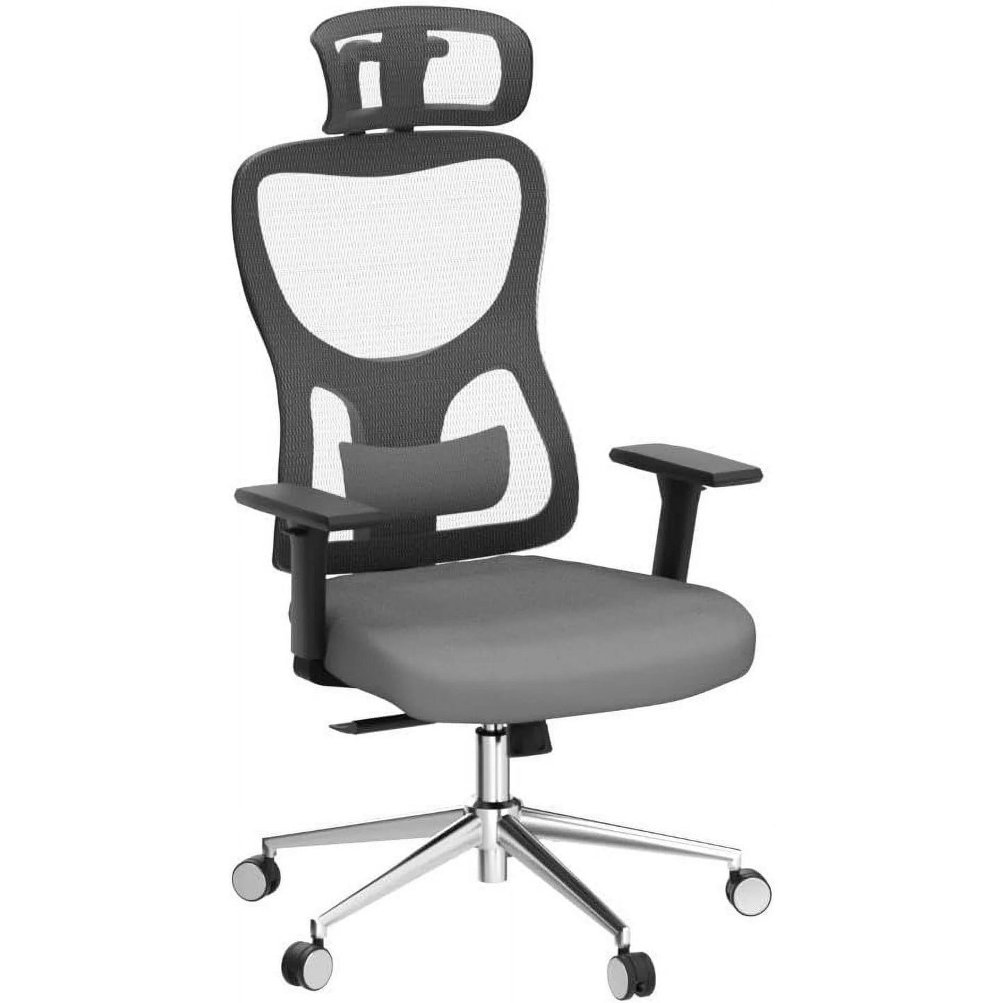 Farini Ergonomic Mesh Office Chair, Computer Desk Chair Ergonomic with Headrest, Adjustable Lumbar Support and 3D Armrests, High Back Office Chair