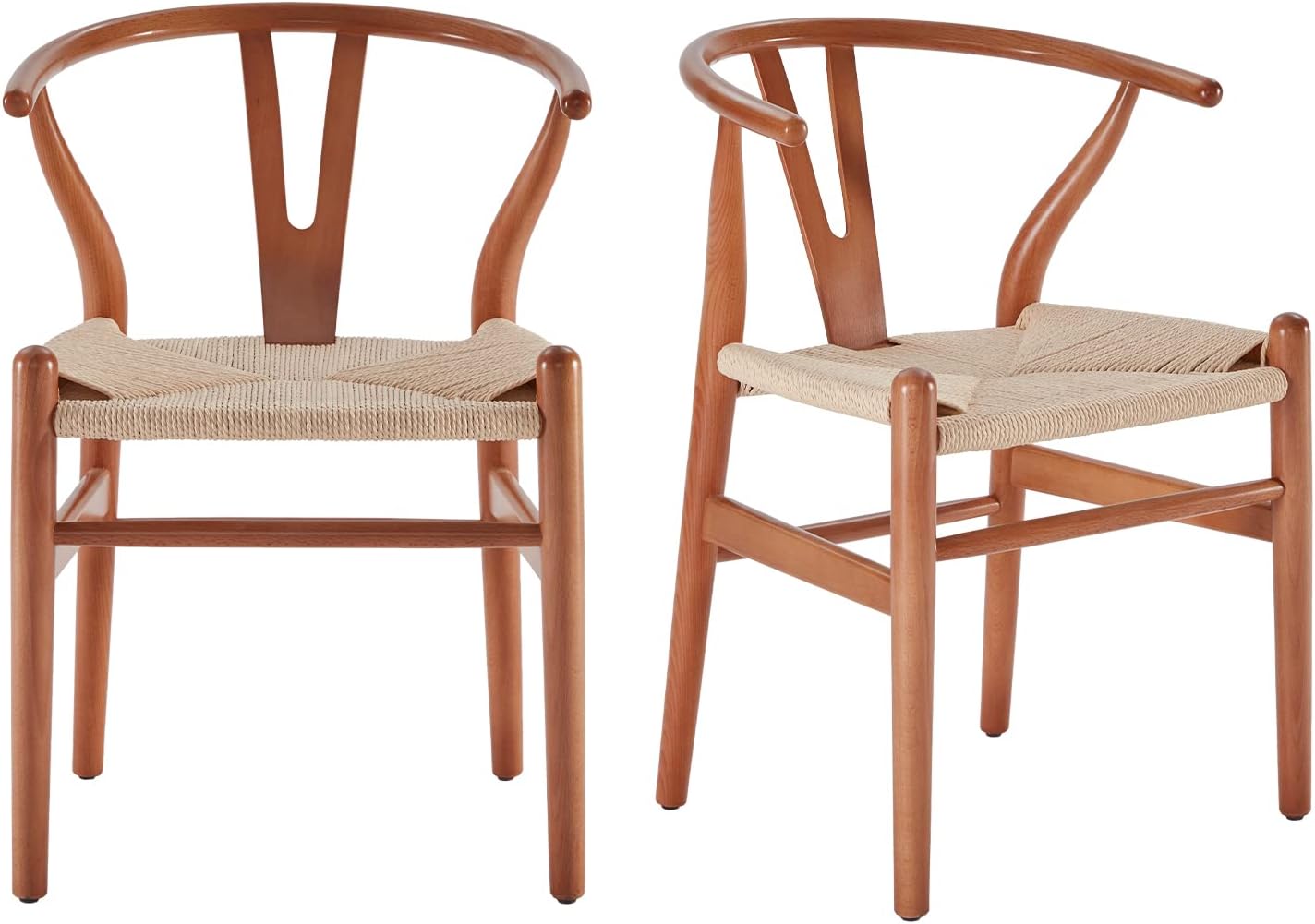 Farini Fully Assembled Wishbone Rattan Dining Room Chairs, Set of 2 or 4