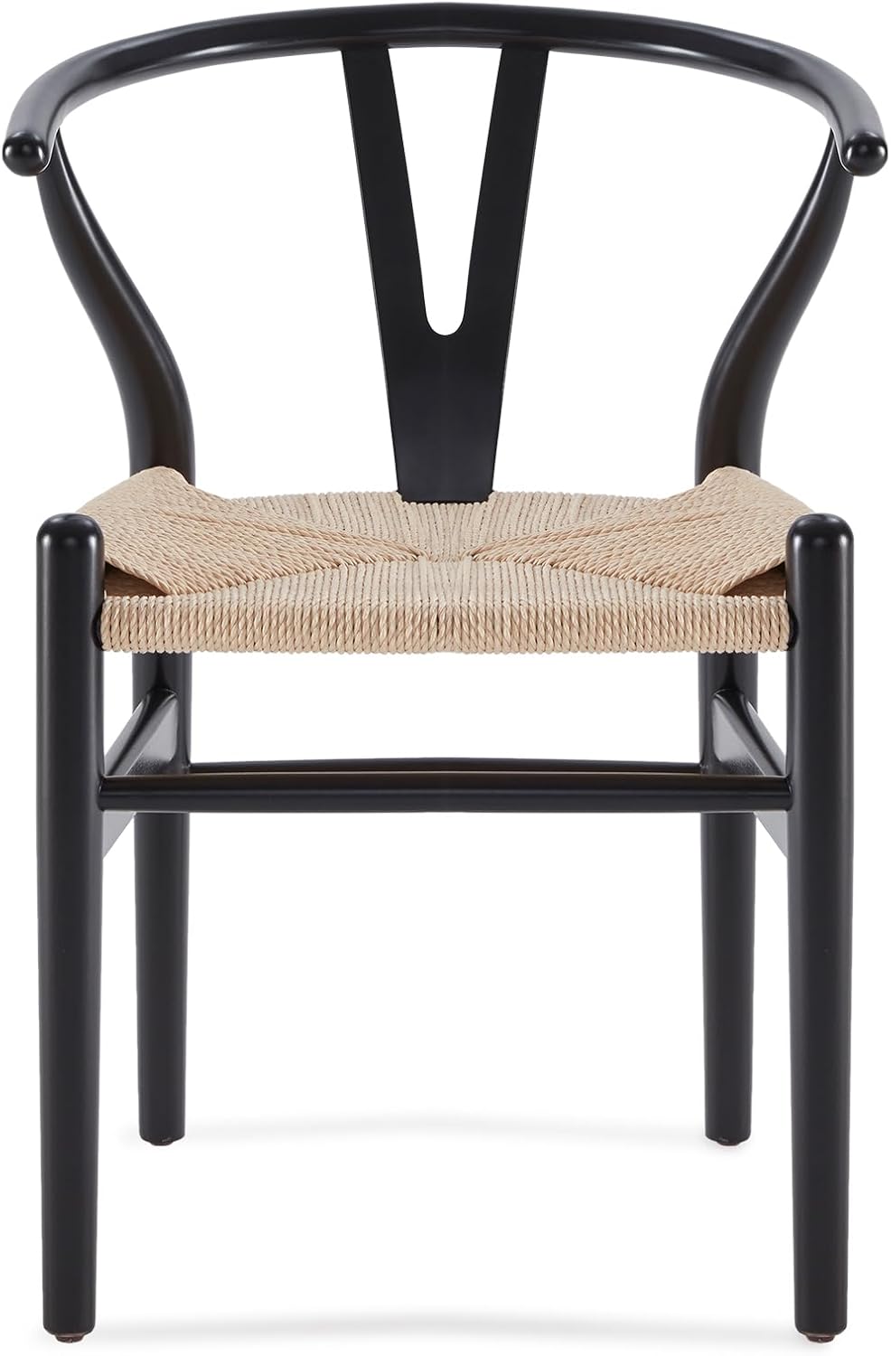 Farini Wood Wishbone Dining Room Chairs Mid Century Modern Wooden for Your Beach House, Fully Assembled
