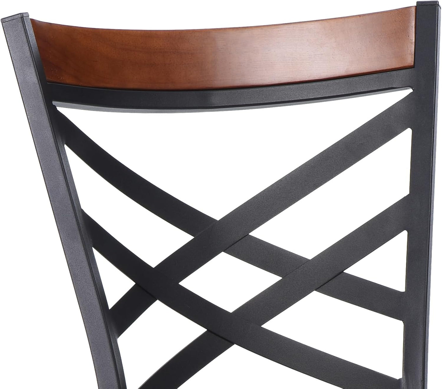 Farini Swivel Bar Stools Set of 2,Mid Century Modern Counter Height Bar Stools,Counter Stools for Kitchen Counter Height Chairs with Back Faux Leather Barstools for Kitchen Island Bar Stools,350lb