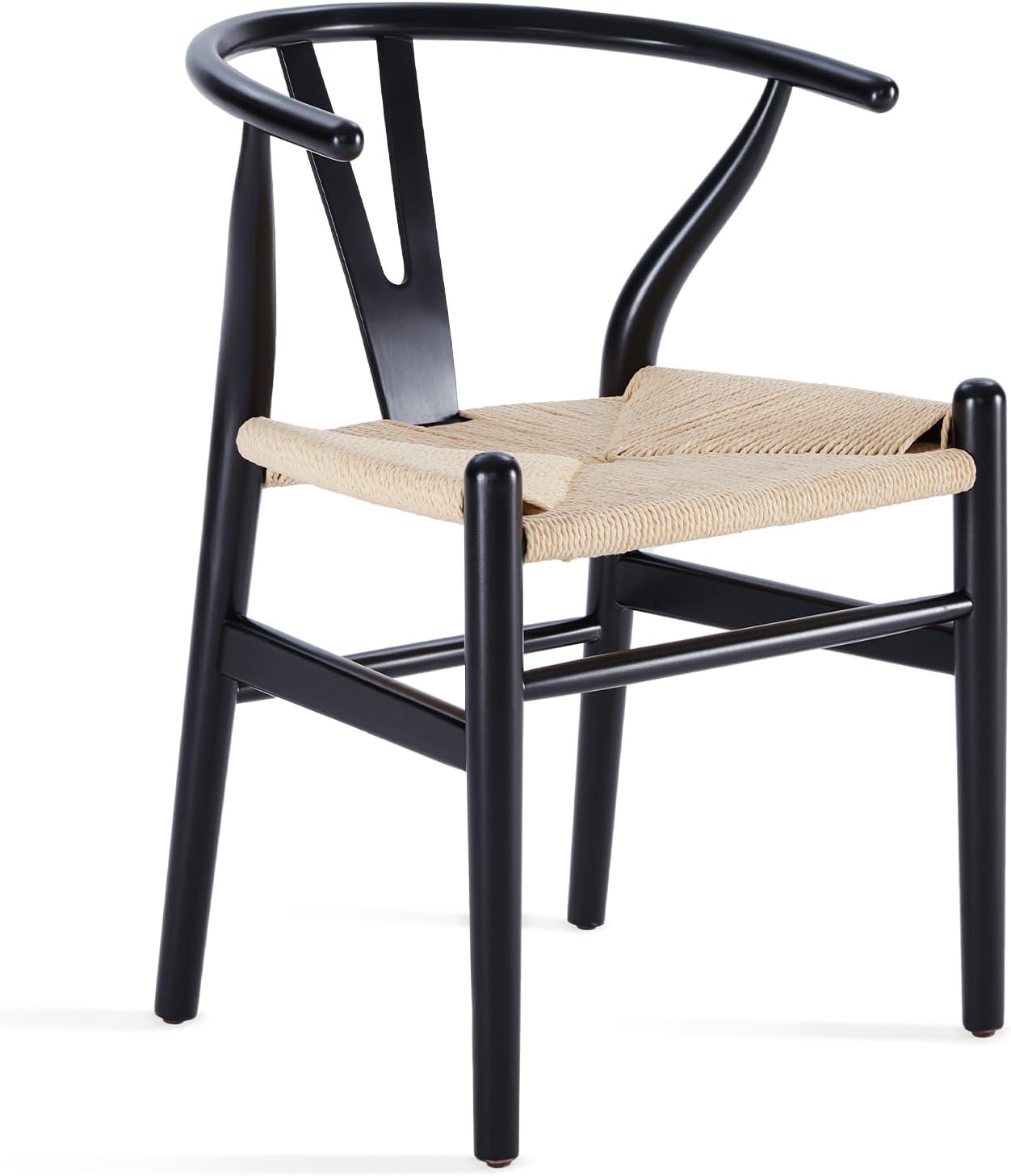 Farini Wood Wishbone Dining Room Chairs Mid Century Modern Wooden for Your Beach House, Fully Assembled