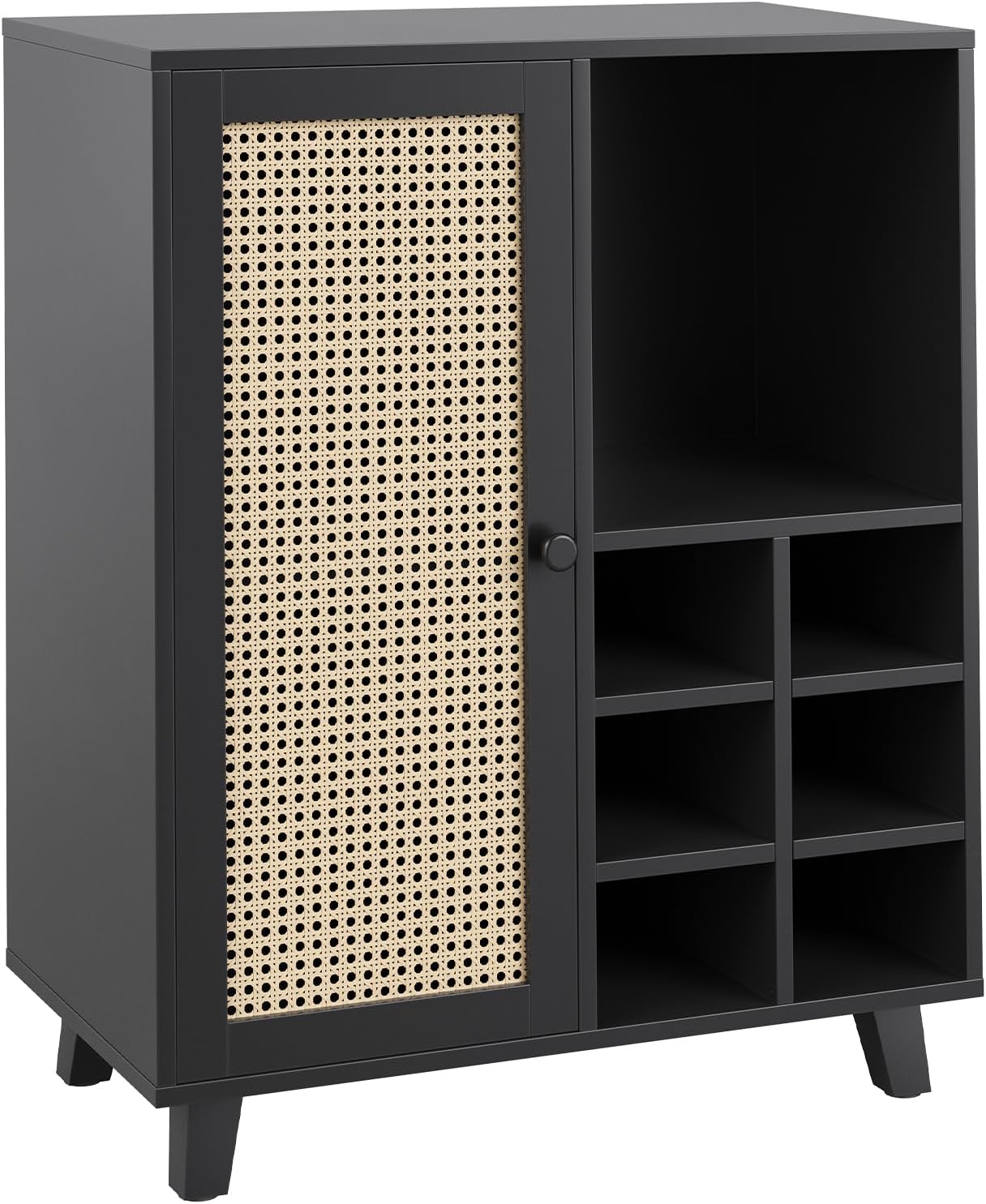 Farini Sideboard Buffet Cabinet, Bar Cabinet with Wine Racks and Adjustable Shelf for Kitchen, Living Room, Home Bar