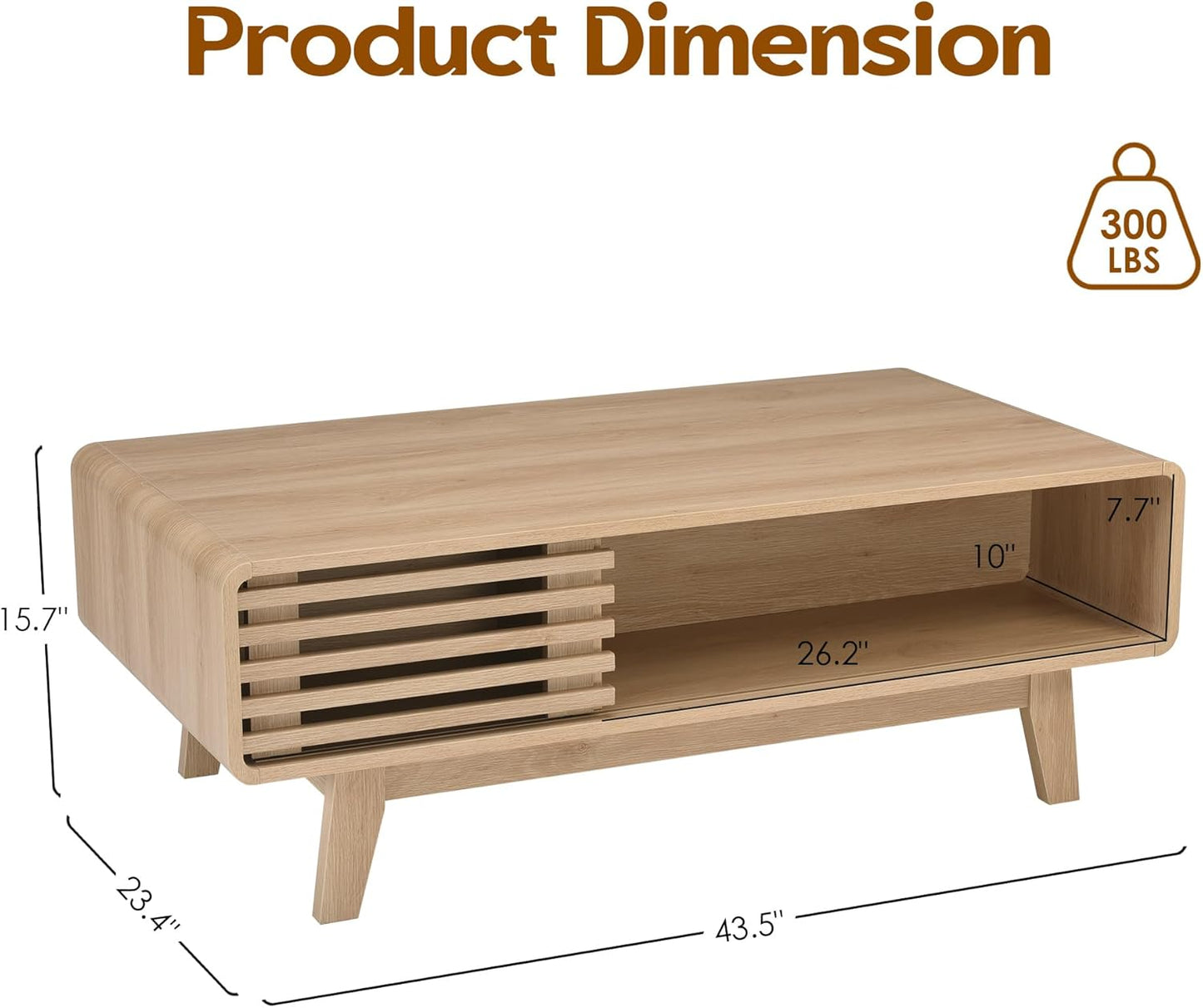 Farini Coffee Table, Living Room Tables, Modern Table with Storage, Mid Century Farmhouse Wood Coffee Table for Living Room Coffee Table, Living Room Tables, Modern Table with Storage, Mid Century Farmhouse Wood Coffee Table for Living Room