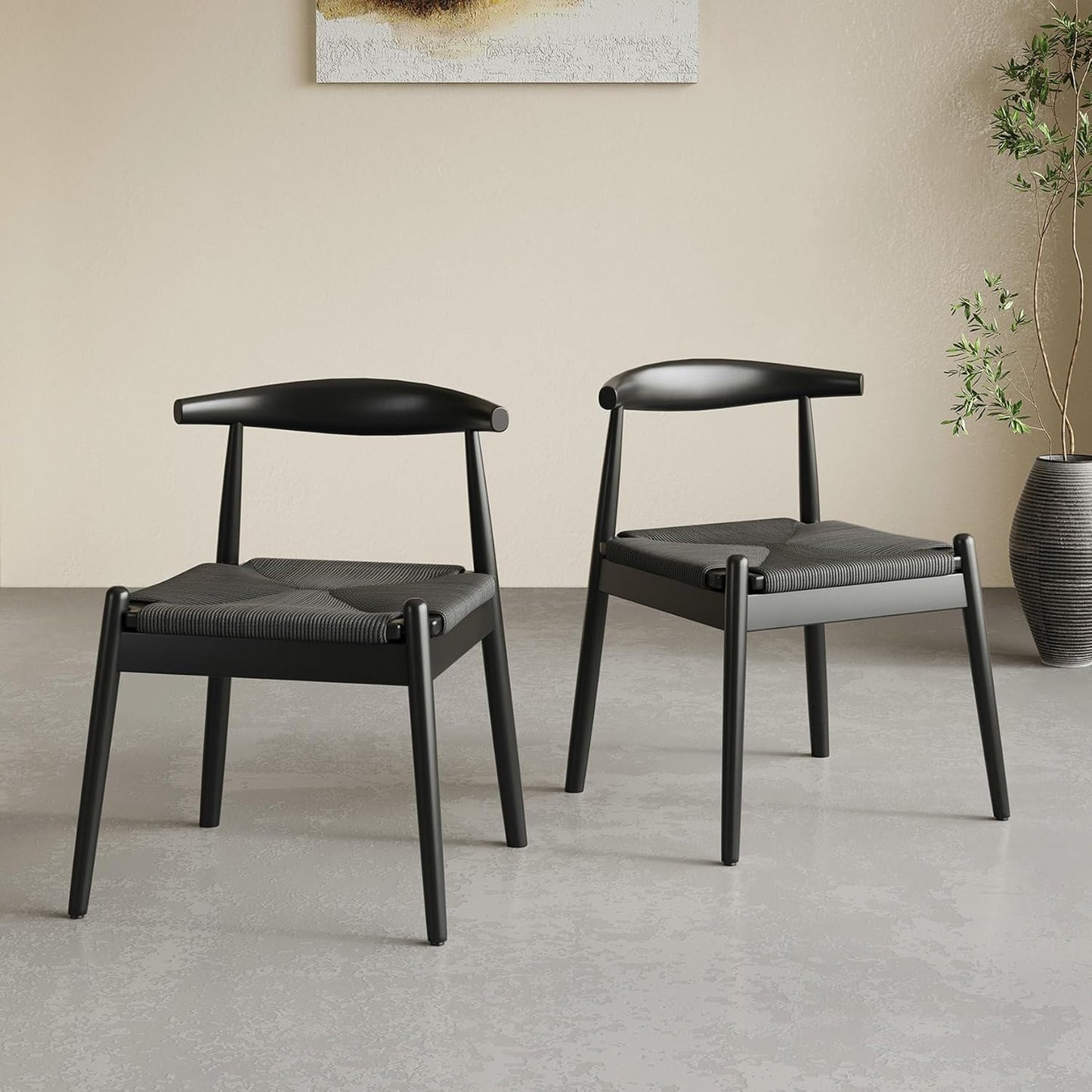 Farini Dining Chairs Set of 2, Mid Century Modern Kitchen & Dining Room Chairs for Dining Room,Dining Table Chairs with Solid Wood Legs