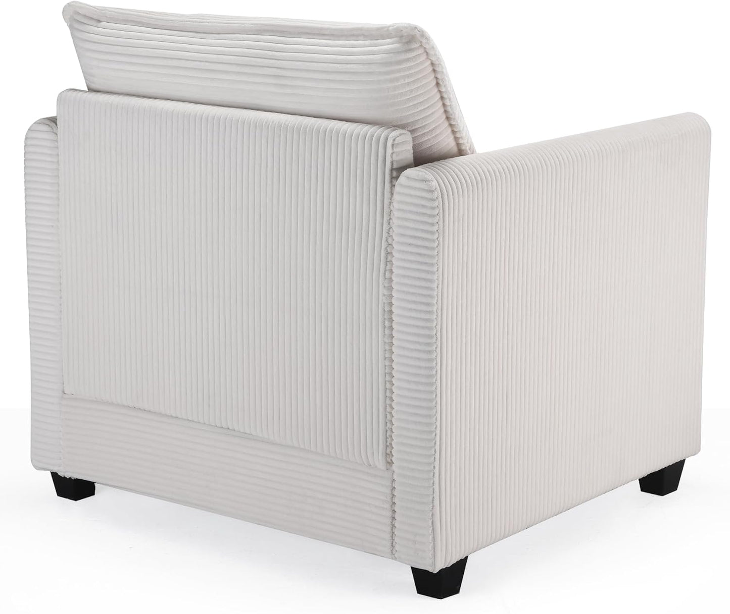 Farini Comfy Accent Lounge Reading Chair with Ottoman for Living Room Bedroom