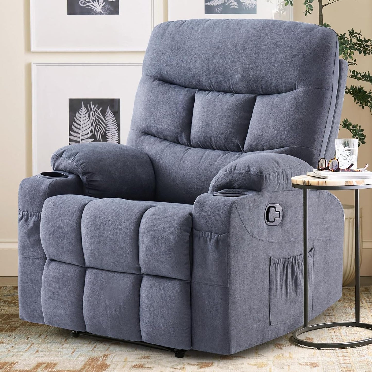 Farini Oversized Recliner Chair for Living Room Large Big Tall People Adults