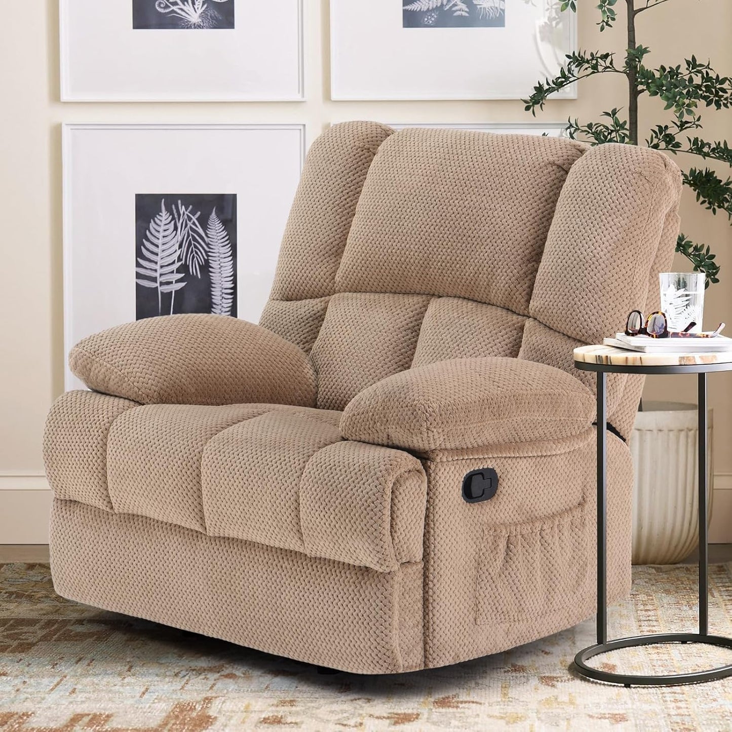Farini Oversized Rocking Rocker Recliner Chair for Living Room Adults