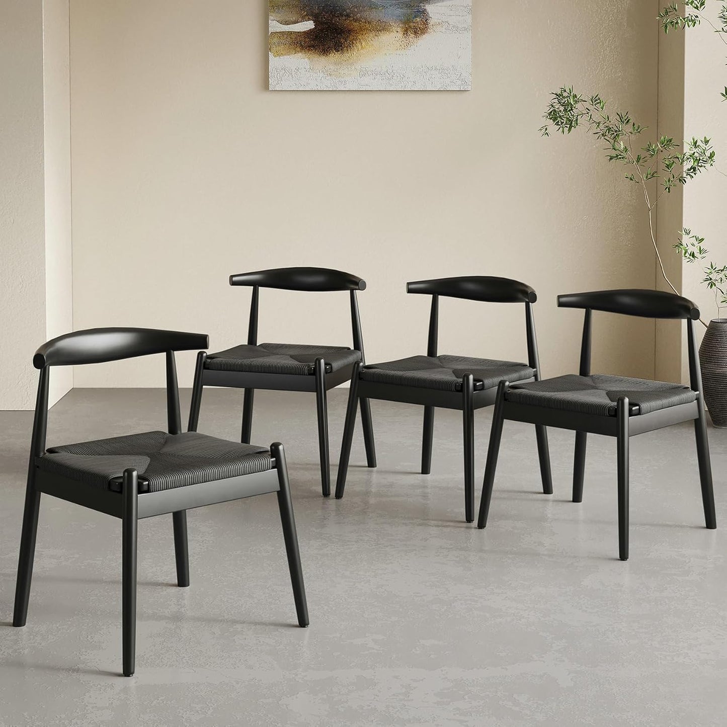 Farini Dining Chairs Set of 2, Mid Century Modern Kitchen & Dining Room Chairs for Dining Room,Dining Table Chairs with Solid Wood Legs