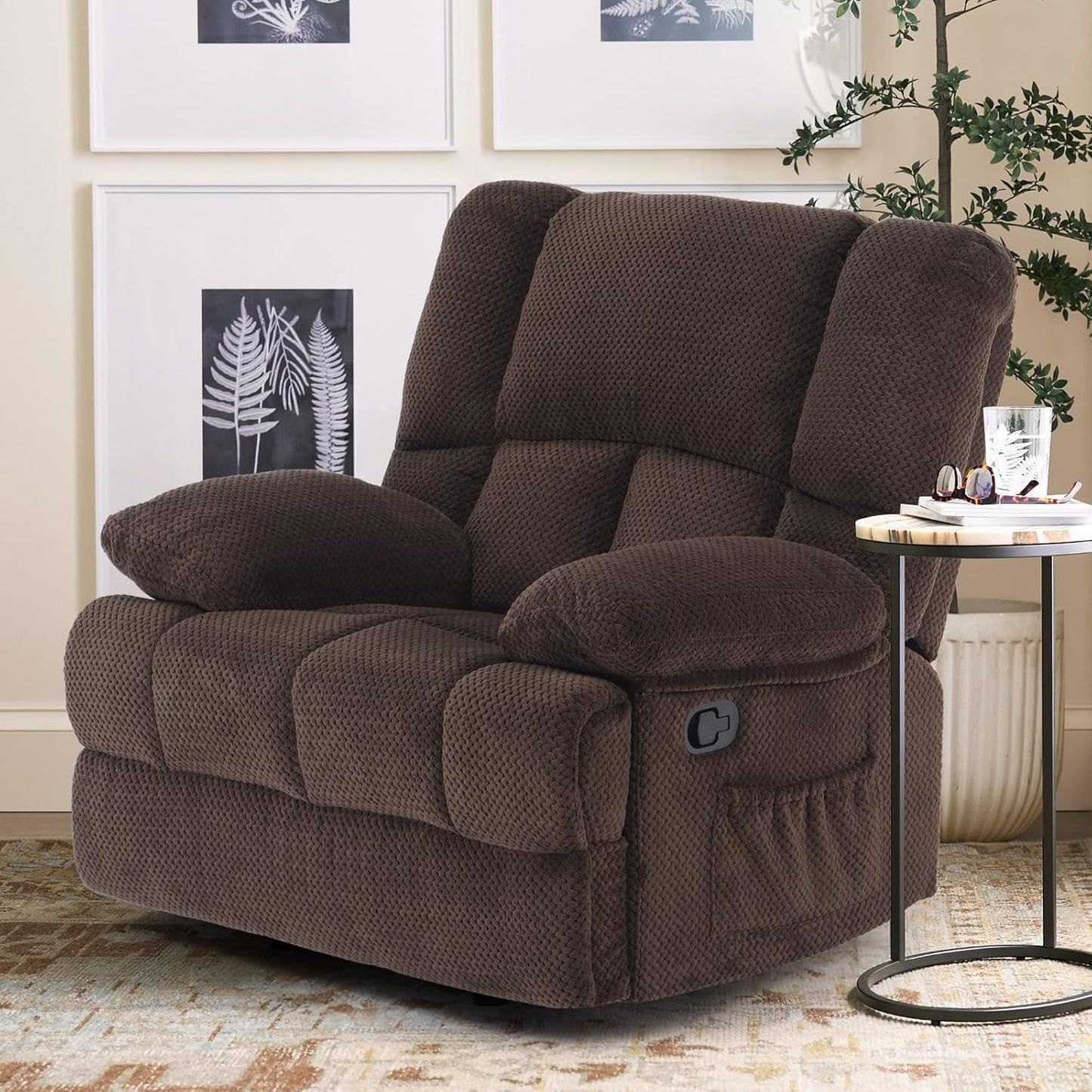 Farini Oversized Rocking Rocker Recliner Chair for Living Room Adults