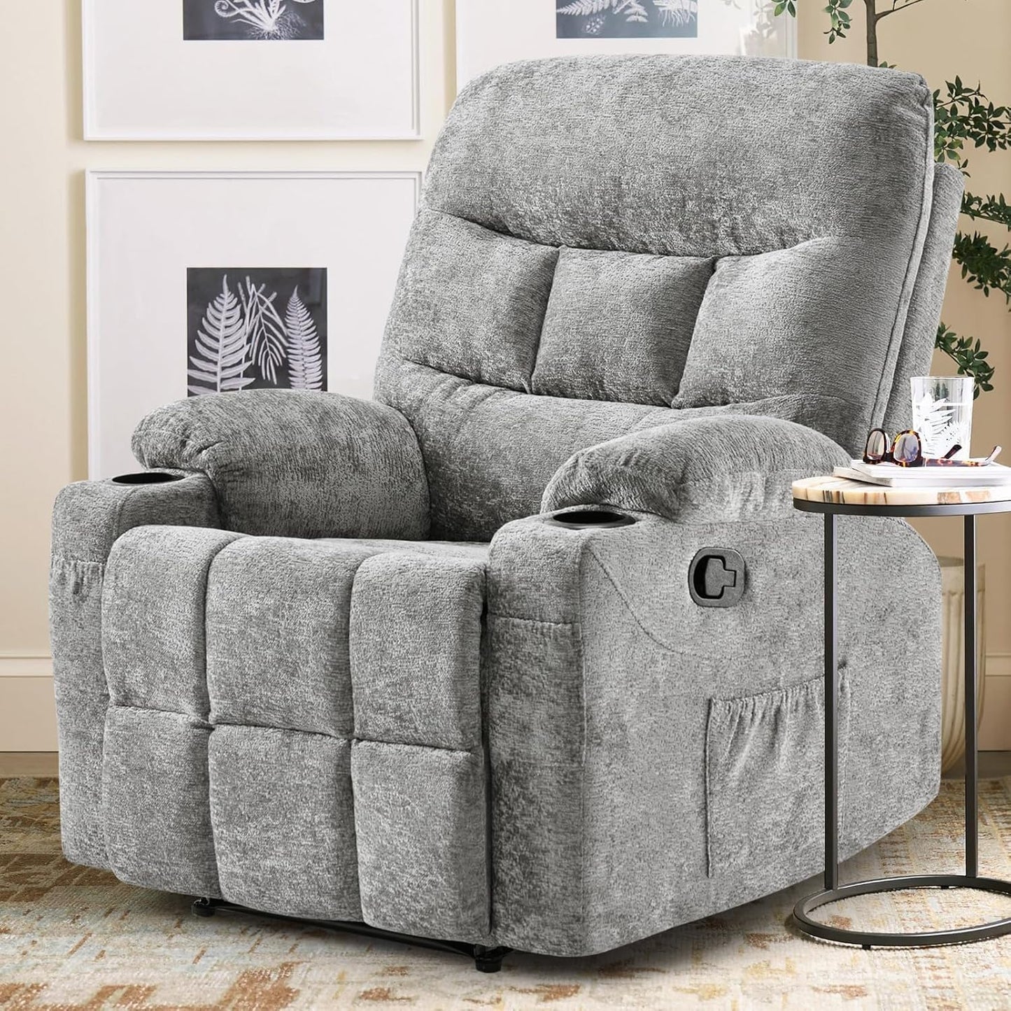 Farini Oversized Recliner Chair for Living Room Large Big Tall People Adults