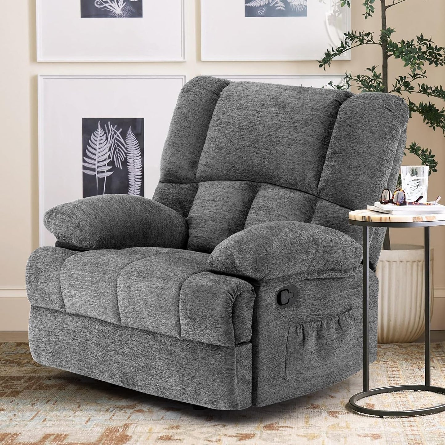 Farini Oversized Rocking Rocker Recliner Chair for Living Room Adults