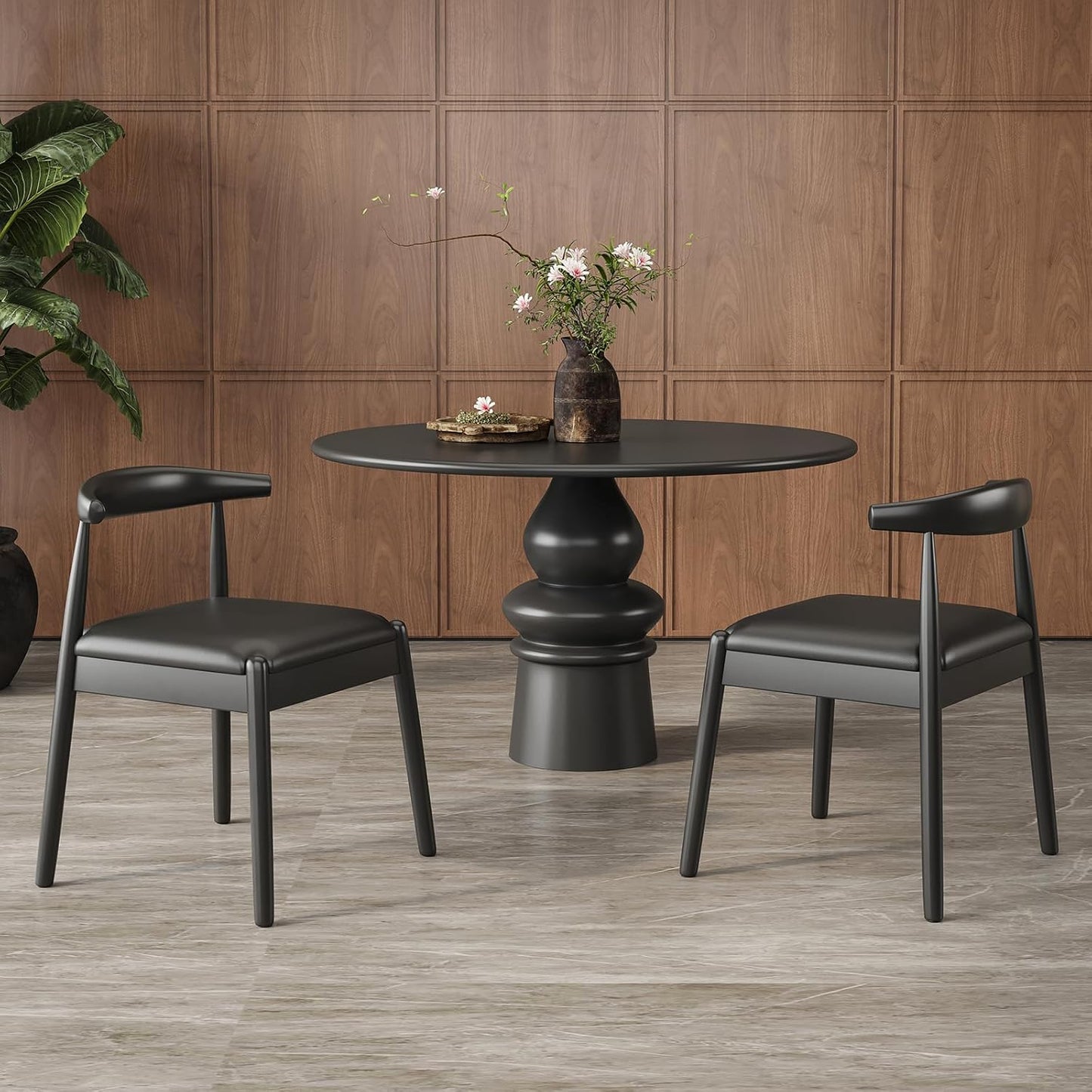 Farini Dining Chairs Set of 2, Mid Century Modern Kitchen & Dining Room Chairs for Dining Room,Dining Table Chairs with Solid Wood Legs