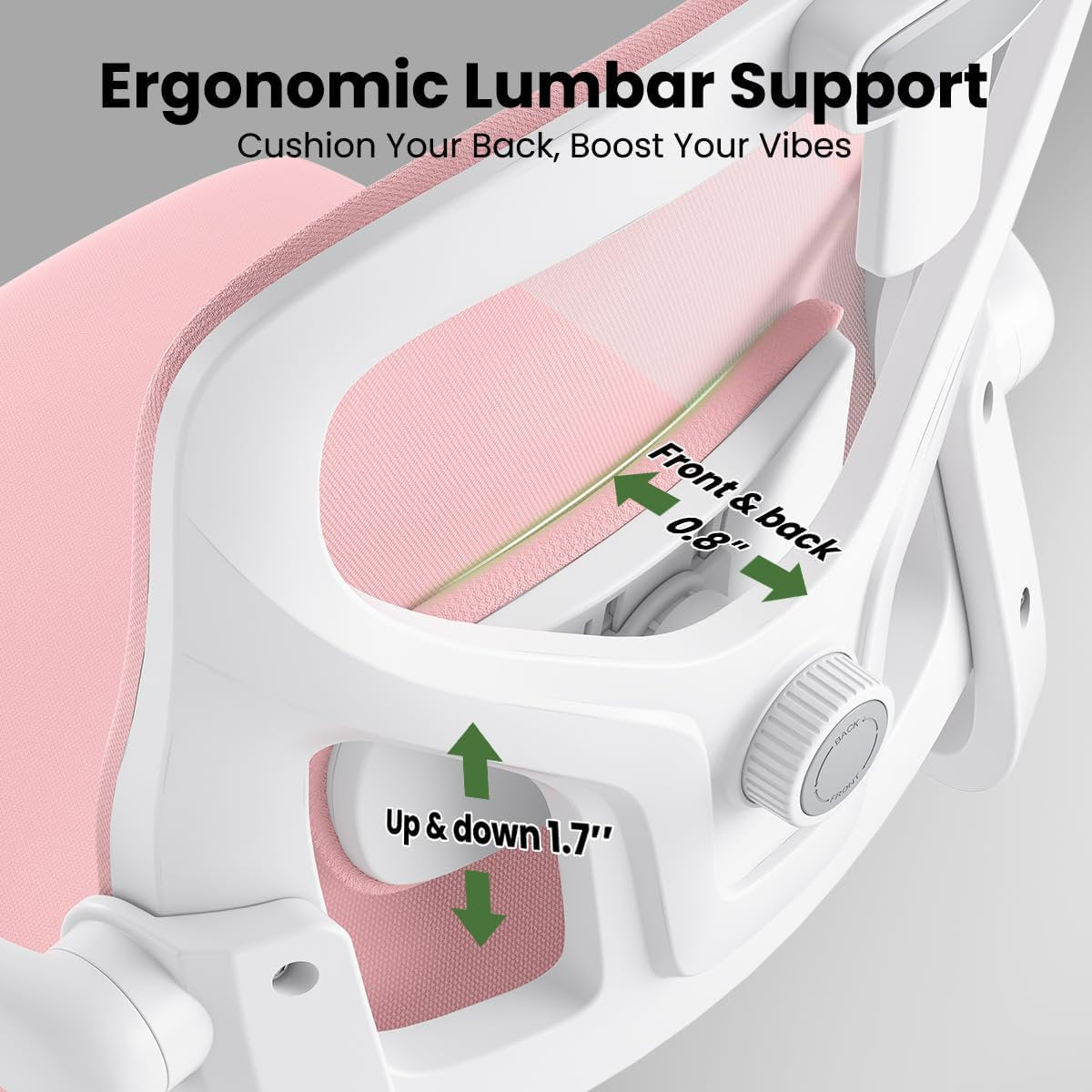 Farini Ergonomic Office Chair,Home Office Desk Chair with Adjustable Lumbar Support and Armrests,Comfy Computer Desk Chair with Headrest,for Home and Office
