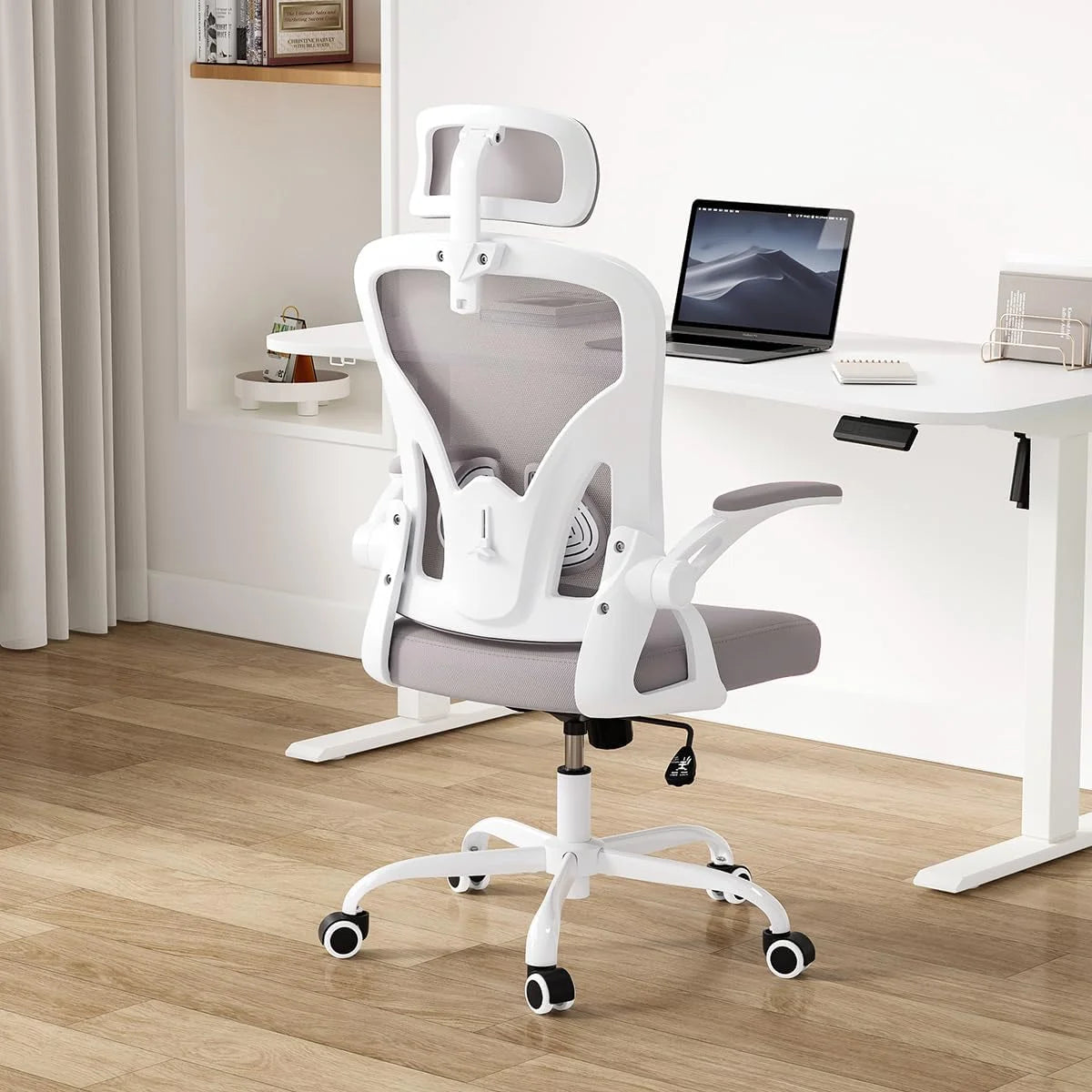 Farini Ergonomic Office Chair, Home Office Desk Chair with Headrest, High Back Computer Chair with Armrests and Adjustable Lumbar Support.for Home Office Study Room Bedroom