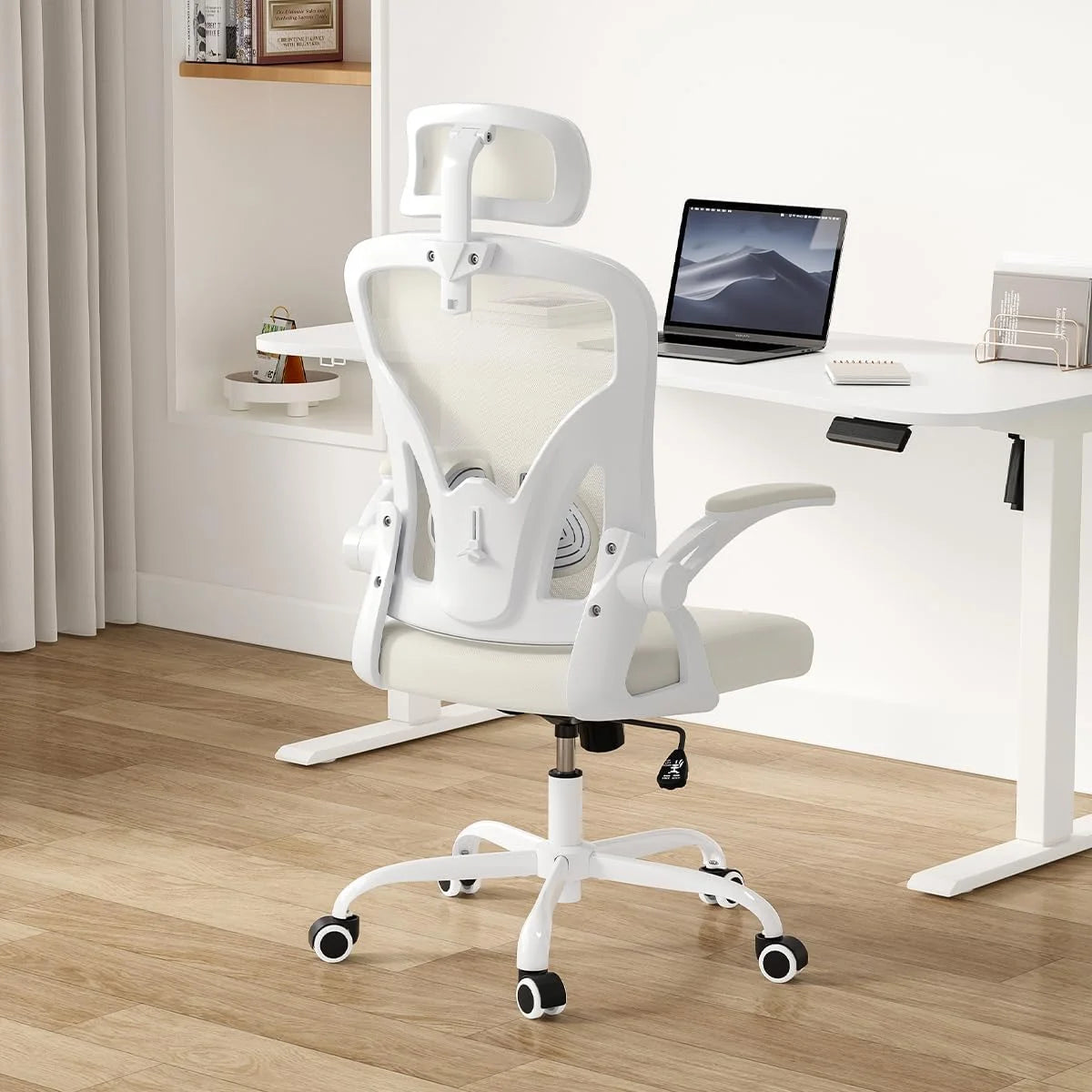Farini Ergonomic Office Chair, Home Office Desk Chair with Headrest, High Back Computer Chair with Armrests and Adjustable Lumbar Support.for Home Office Study Room Bedroom