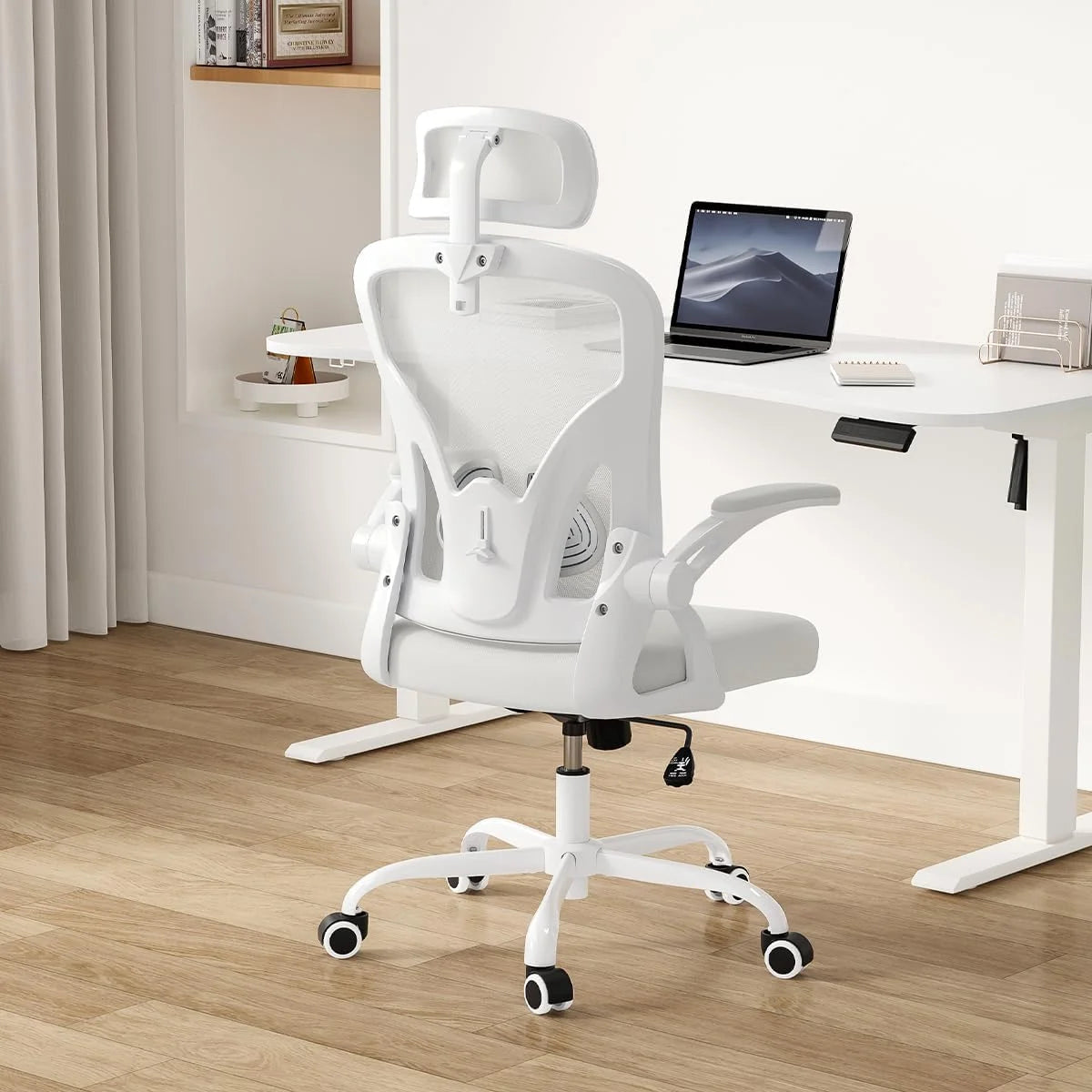 Farini Ergonomic Office Chair, Home Office Desk Chair with Headrest, High Back Computer Chair with Armrests and Adjustable Lumbar Support.for Home Office Study Room Bedroom
