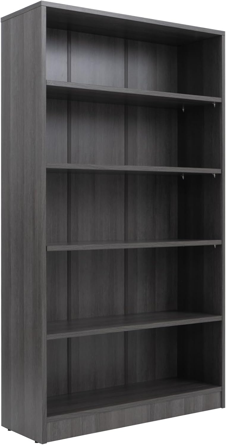 Farini 5 Shelf Bookcase 60 inch Tall Wood Bookshelf for Bedroom