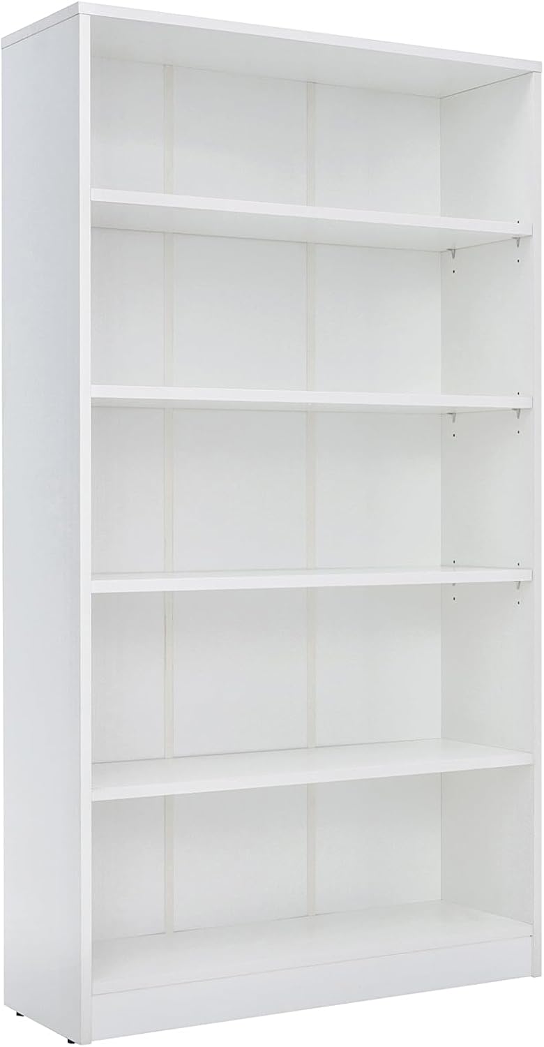 Farini 5 Shelf Bookcase 60 inch Tall Wood Bookshelf for Bedroom